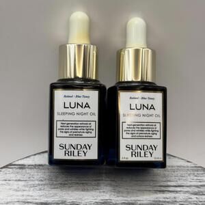 Sunday Riley Luna Sleeping Night Oil 1oz/30ml (.5oz x 2) Brand New Without Box